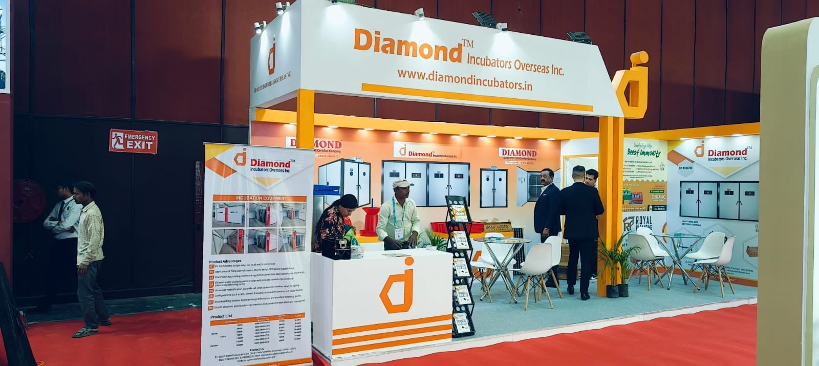 Food processing exhibition stall