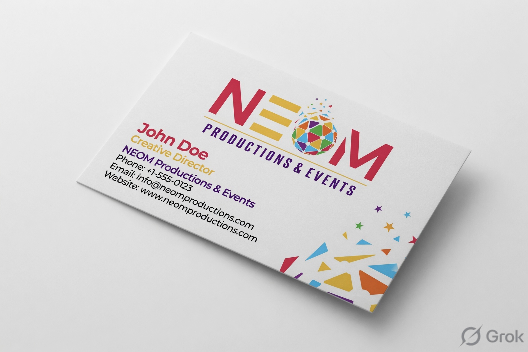 NEOM contact card